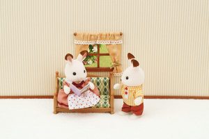 Sylvanian Families 5339 Comfy Living Room Set Accessories & 5286 Country Bathroom Set Furniture Toy