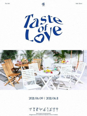 Twice Taste of Love 10Th Mini Album Fallen Version Cd+76P Photobook+Booklet+1P Lenticular+1P Tasting Card+1P Coaster+5P Photocard+Message Photocard Set+Tracking Kpop Sealed