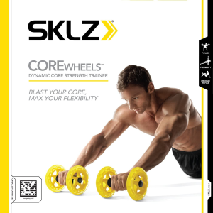 SKLZ Core Wheels Dynamic Strength & Ab Trainer, Yellow