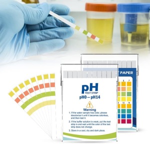 Plastic Ph Test Strips, Universal Application (Ph 0-14), 100 Strips | for Saliva, Soap, Urine, Food, Liquids, Water with Soil Testing, Lab Monitoring, Etc.