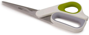 Joseph Joseph Powergrip Kitchen Scissors with Integrated Thumb Grip,White/Green