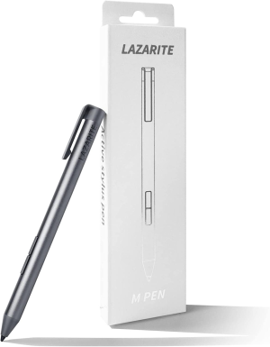 LAZARITE M Pen Grey, Active Stylus for Microsoft Surface, Lenovo Flex 5/14, Yoga 7i/9i, Hp Envy x360/Pavilion x360/Spectre x360, 4096 Pressure Sensitivity, Palm Rejection, Tilt Support