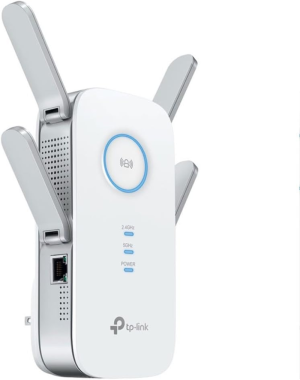 Tp-Link AC2600 Universal Dual Band Range Extender, Broadband/Wi-Fi Extender, Wi-Fi Booster/Hotspot with 1 Gigabit Port and 4 External Antennas, Built-In Access Point Mode (RE650) | AU Version |