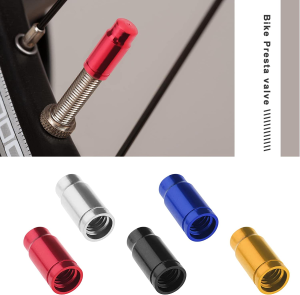 10PCS Bicycle Presta Valve Caps Bike Tire Presta Valve Stem Covers Aluminum Alloy Tyre Dust Caps for Mountain Bikes Road Bikes Folding Bikes 5 Colours