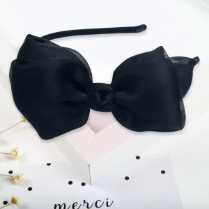 Bow Headband Bowknot Headbands for Women Girls Black Red Head Bands for Women’S Hair with Bow Christmas Birthday Hairband for Women Cosplay Bow Knot Hair Band