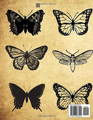 Butterflies Ephemera Scrapbook Paper: Vintage Ephemera 20 Sheets Ready to Cut for DIY Cards, Junk Journals ,Scrapbooking and Other Paper Crafts Projects