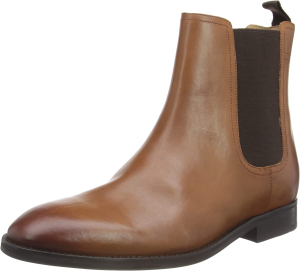 Ted Baker Men’S Maisonn Leather Chelsea Boot, Tan, Size 12