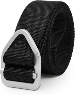 Tactical Belt, Nylon Webbing Web Belt with Metal Buckle for Outdoor Sports and Hunting