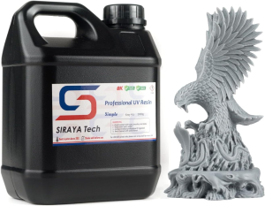 Siraya Tech Simple 3D Printer Resin Water Washable 3D Printing Resin Super Easy to Clean and Print Uv-Curing Resin Needs Much Less Alcohol for LCD DLP 3D Printer (Clear, 1Kg)