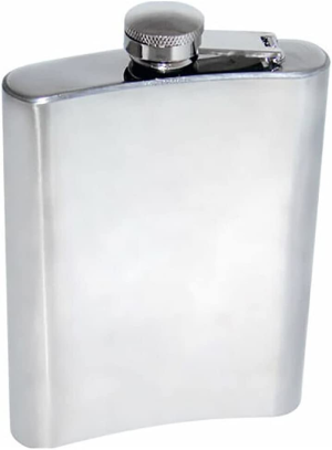 Stainless Steel Hip Flask Liquor Alcohol Whisky Whiskey Flask Silver Bottle Small Mini Pocket Hip-Flask Drink 9Oz