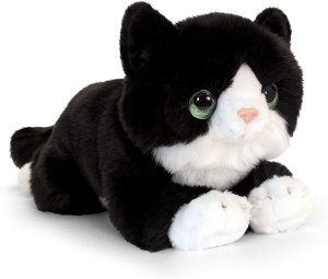 Signature Cuddle Cat Plush Toy, Size 32 Cm, Black