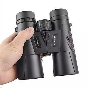 AEROKO Binoculars 10X42, BAK4 Prism HD High Power Professional Binocular Telescope, Waterproof, with Universal Phone Adapter for Photos