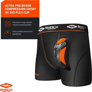 Shock Doctor Herren Ultra Pro Boxer Kompressionshose Mit Ultra Cup