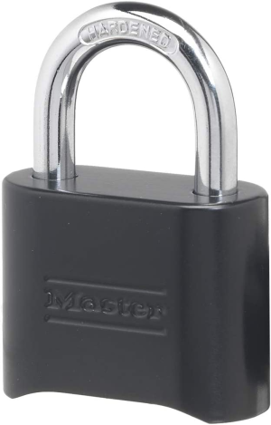 Master Lock 178D Set-Your-Own Combination Padlock, Die-Cast, Black (Pack of 2)