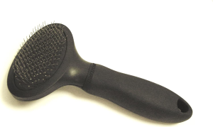 Miracle Care Slicker Dog Brush, Large, Black