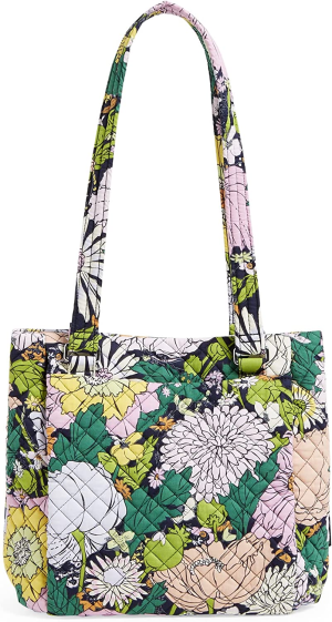 Vera Bradley Signature Cotton Multi-Compartment Shoulder Satchel Purse