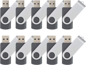 Wholesale 10 Pack 1MB-32GB Bulk Pack USB Flash Drives Swivel Thumb Drive Memory Stick