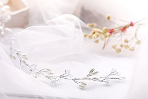 Aukmla Wedding Hair Vine Bridal Hair Accessories Headpieces for Bride and Bridesmaids