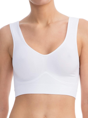 Farmacell Bodyshaper 618 – Elastic Push-Up Bra Wide Shoulder Top Band with Breast Support Effect