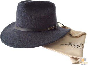 Jacaru 1849 Men’S Australian Wool Crushable Travel Genuine Trilby Fedora Hat