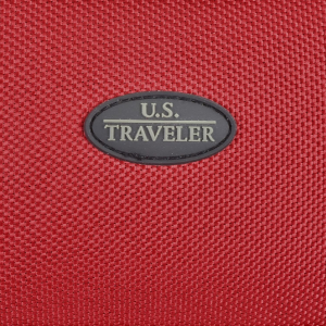 U.S. Traveler Rio Rugged Fabric Expandable Carry-On Luggage Set, Red, 2 Wheel, Rio Rugged Fabric Expandable Carry-On