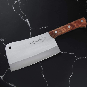 SHI BA ZI ZUO Heavy Duty Cleaver Butcher Knife for Chopping Bones