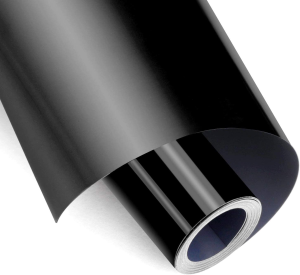 Heat Transfer Vinyl Black HTV Vinyl Roll – 12″ X 5Ft Black Iron on Vinyl for Silhouette Cameo, Black HTV Vinyl Roll for T-Shirts Bags – Easy to Weed & Cut for Heat Vinyl Clothing Design