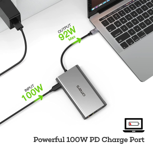 USB C Hub Triple Display Docking Station Dual Monitor Adapter Laptop Hub USB C to 2 HDMI 4K +Vga+Ethernet+100W Type C Pd+4Usb+Data for Dell/Hp/Lenovo/Macbook Laptop Pro with Thunderbolt 3/4