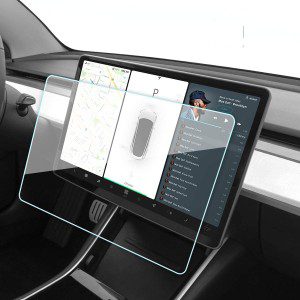 T Tersely Tempered Glass Screen Protector for Tesla Model 3 / Model Y 15″ Center Control Touch Car Navigation,Ultra Sensitive/High Definition Screen Protector for Tesla Model3 / Modely