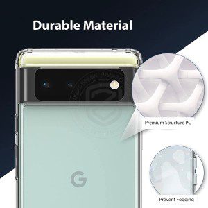 ZUSLAB Slim Hybird Case for Pixel 6 2021 Shockproof Translucent Protective Cover for Google – Clear