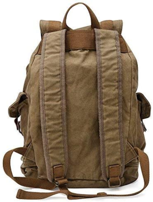 Gootium Canvas Backpack – Vintage Outdoor Rucksack Travel Day Pack