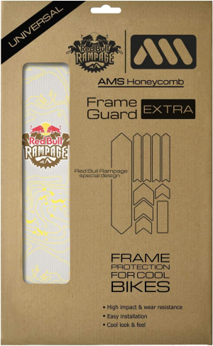 All Mountain Style AMS High Impact Frame Guard Extra Semi-Transparent – Protects Your Bike from Scratches and Dings