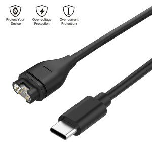 T Tersely 1M Type C/USB C Charging Cable for Garmin Vivoactive 5 4 4S 3, Fenix 7 7S 7X 6 6S Pro 5 5S 5X Plus, Forerunner 935 945 55 245 45 45S S40 S42 S60,Vivomove,Vivosport,Venu Sq/Instinct 2 2S