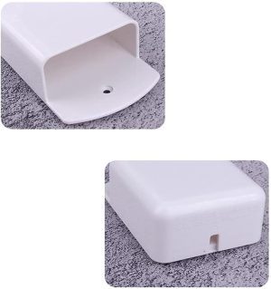 Generic Pack of 4 White Remote Holders Remote Control Holder Wall Mount Media Storage Box for Home Office Bedroom Parlor Self Adhesive Atorage Box