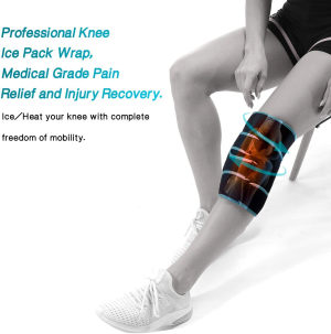 NEENCA Knee Brace with Ice Pack Wrap,Medical Grade Knee Support with 3 Reusable Cold/Hot Gel Pack,Injury and Pain Relief for Meniscus Tear,Joint Pain,Injury Recovery,Acl,Knee Surgery,Sprain & Swelling