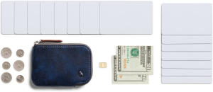 Bellroy Leather Card Pocket Wallet (Max. 15 Cards and Bills) – Ocean