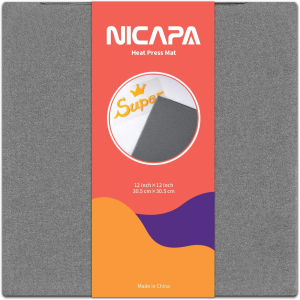 Nicapa Fold Heat Press Mat for Cricut Easypress 16Inch X 20Inch Largetransfer Heater Mats Craft Htv Vinyl Sublimation Iron-On Vinyl