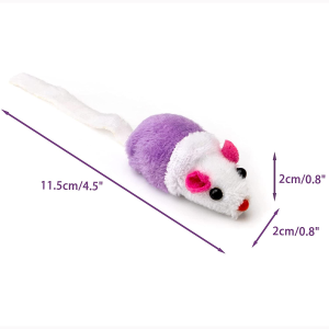 Chiwava 36 Pack 1.8 Inch Small Interactive Cat Toys Mice with Catnip Rattle Sound Mouse for Indoor Cats Kitten Play