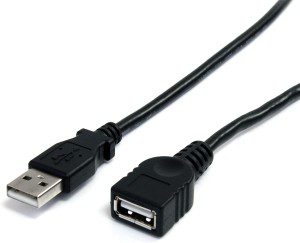 Startech.Com Black USB 2.0 Extension Cable a to a – M/F (USBEXTAA10BK)