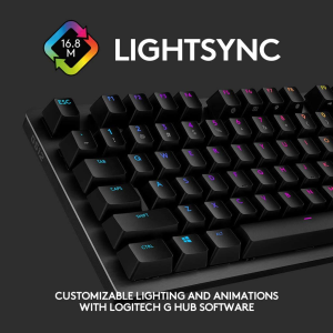 Logitech G G512 CARBON LIGHTSYNC RGB Mechanical Gaming Keyboard with GX Brown Switches