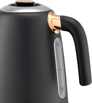 TODO 1.7L Stainless Steel Cordless Kettle Keep Warm Electric Led Water Jug – Black