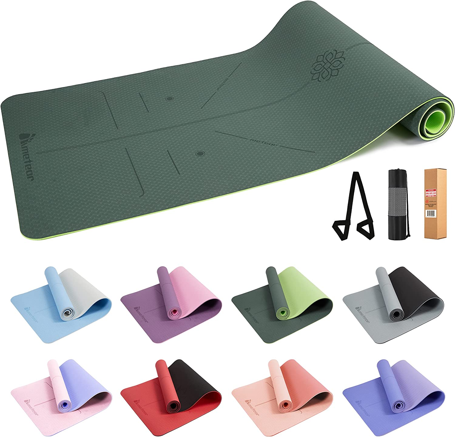 Primasole Folding Yoga Travel Pilates Mat 1/4 Thick. Easy to Carry for  Yoga, Pilates Fintess, Workout.