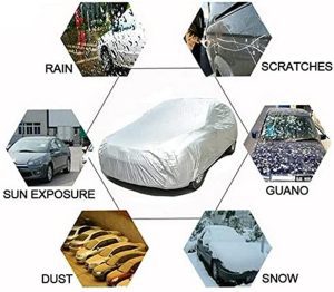 Car Cover Waterproof All Weather SUV Full Car Covers Breathable Outdoor Indoor for Waterproof/Windproof/Dustproof/Scratch Resistant UV Protection Fits up to 213’’(213’’L X 79’’W X 75’’H)