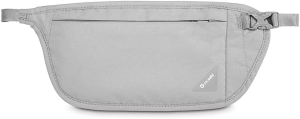 Pacsafe Unisex Adult Money Belt Fits up to Four Passports or Iphone X plus Credit Cards Neutral Grey