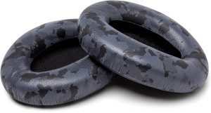 WC Wicked Cushions Replacement Ear Pads for Sony WH1000XM3 Over-Ear Headphones – Softer PU Leather Cushions, Luxurious Noise Isolating Memory Foam, Added Thickness (2021 Updated) (Black Camo)