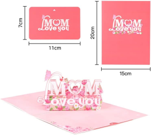 Mother’S Day 3D Pop up Greeting Card for Mom, 3D Card, Greeting Card, Birthday Card, Popup Greeting Cards, Anniversary Card, Spring Card, Card for Mom (Mother’S Day)