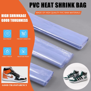 Tanstic 150Pcs Shoe Shrink Wrap Bags, 11″X18″ 10″X12″ 7″X12″ Heat Shrink Bag Shoes Protector Heat Shrink Plastic Wrap for Shoes