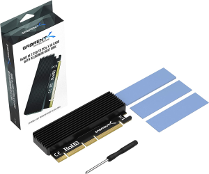 Sabrent Nvme M.2 SSD to Pcie X16/X8/X4 Card with Aluminum Heat Sink (EC-PCIE)