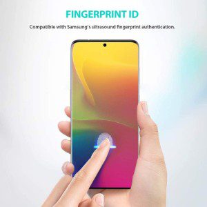 [3 Pack] ZUSLAB Flexible TPU Film Screen Protector Compatible with 2020 Samsung Galaxy S20+ S20 plus 4G 5G | Ultrasonic Sensitive Fingerprint Recognition & Case Friendly |