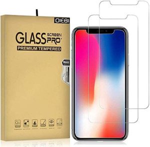 DIEBI Iphone 12 Pro/Iphone 12 6.1 Inch Screen Protector, 2-Pack Temper Glass Screen Protector for Iphone 12 Pro/Iphone 12 6.1 Inch, 9H Hardness Crystal Clear Scratch Resistant Easy Installation